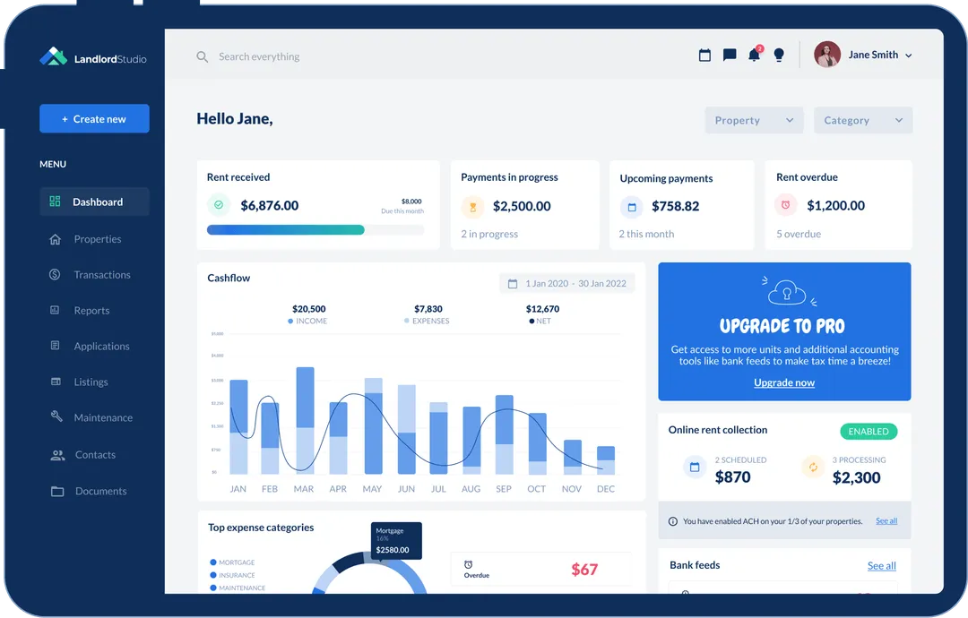 Landlord Studio – Best for Financial Tracking